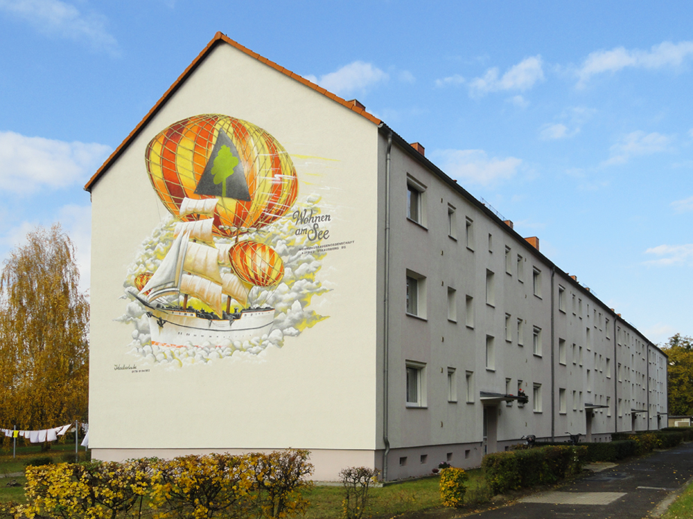 Giebel Lindenweg 1 im Wohngebiet Lindenweg in Hennickendorf