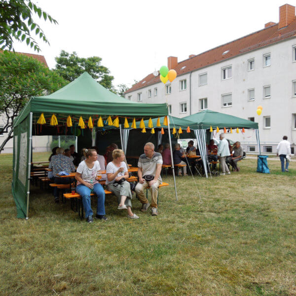 Mieterfest Hennickendorf, interessante Gespräche