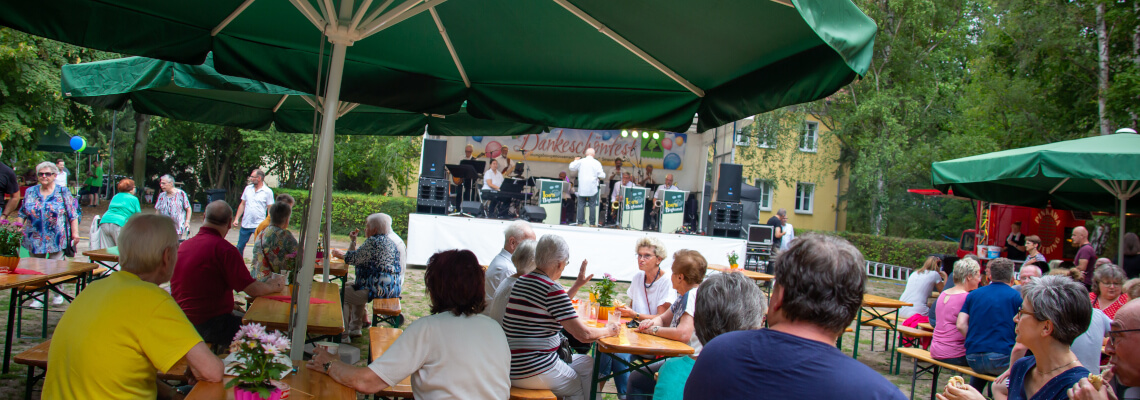 Impression vom Dankeschönfest für die Mieter der Seehaus-Siedlung für die Zeit der energetischen Sanierung